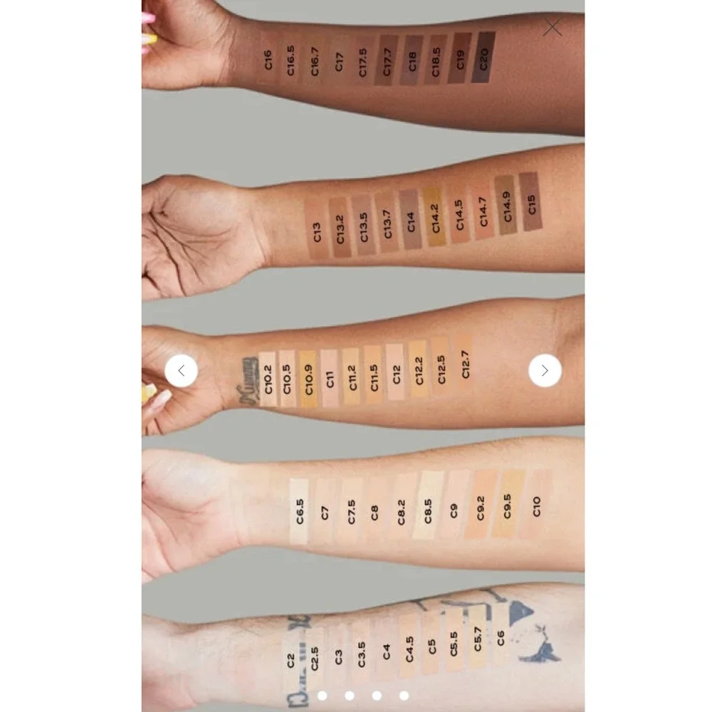 Revolution Conceal & Define Infinite C3.5 Longwear Concealer 16HR Coverage X2